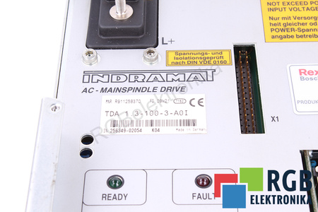 TDA1.3-100-3-A0I INDRAMAT R911258370 AC-MAIN SPINDLE DRIVE