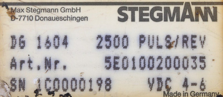 DG1604 STEGMANN 5E0100200035 CODER