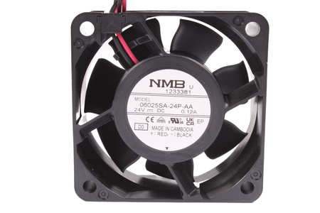 06025SA-24P-AA NMB TECHNOLOGIES ÎNLOCUITOR PENTRU 2410ML-05W-B50 60X60X25MM, 24V, 0.12A EVANTAI