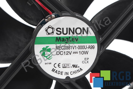 MEC0381V1-000U-A99 SUNON 120X120X38 12VDC 10W EVANTAI