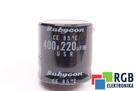 CONDENSATOR 220UF 400V RUBYCON