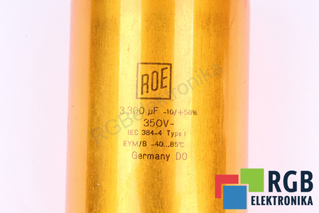 CONDENSATOR 3300UF 350VDC ROE