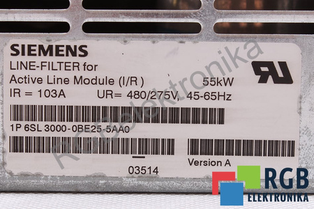 6SL3000-0BE25-5AA0 SIEMENS VERSION A FILTRU