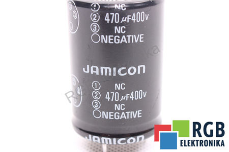 CONDENSATOR 470UF 400V JAMICON CONDENSATOR