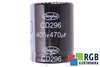 CONDENSATOR CD2964 JIANGHAI 470UF, 400V