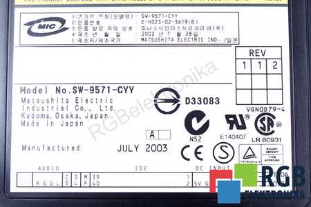 SW-9571-CYY MATSUSHITA PENTRU LOGIQ7 GE YOKOGAWA DVD-ROM