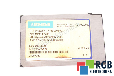 6FC5250-5BX30-3AH0 SIEMENS SINUMERIK 840D
