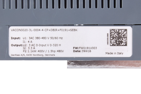 VACON0020-3L-0004-4-CP+DBIR+F0191+SEBK VACON