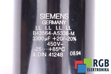 CONDENSATOR B43564-S5338-M SIEMENS 3300UF, 450V CONDENSATOR