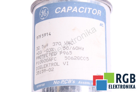 CONDENSATOR 97F5914 GENERAL ELECTRIC 32.5UF, 370V CONDENSATOR
