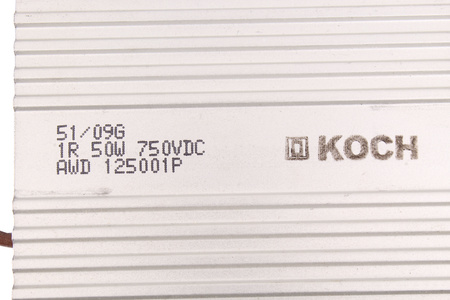 REZISTENȚĂ AWD125001P KOCH 1R 50W 750VDC 0.05KW
