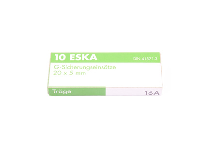 SIGURANȚĂ CU ÎNTÂRZIERE 522.030 ESKA ZKT-16A/250V 250V, 16A, 5X20MM, 10PCS