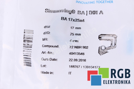 17X25X4 SIMRIT 72NBR902 SIMMERING AMBALAJ