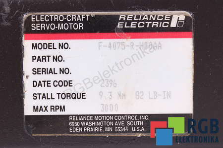 F-4075-R-H00AA RELIANCE ELECTRIC LANCE SPATE