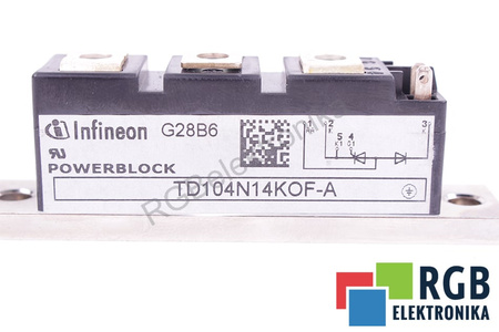 TD104N14KOFA INFINEON POWERBLOCK 104A, 1400V