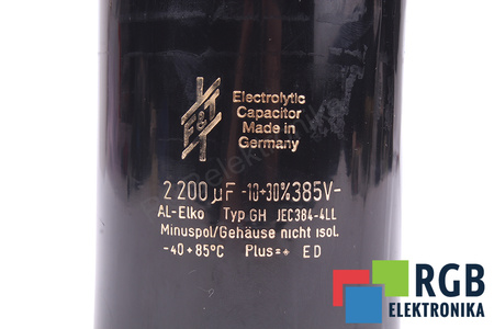 CONDENSATOR GHJEC384-4LL F&T 2200UF, 385V