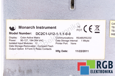 DC2C1-U12-1-1-1-0-0 MONARCH INSTRUMENT DATACHART 2000