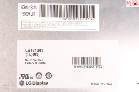 LB121S03-TL03 LG MATRICE LCD