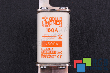 SIGURANŢĂ NHG00 GOULD LINDNER 160A, 690VAC, 100KA SIGURANŢĂ