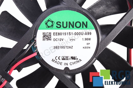 EE80151S1-000U-A99 SUNON 80X80X15MM 80X80X15MM 12V EVANTAI