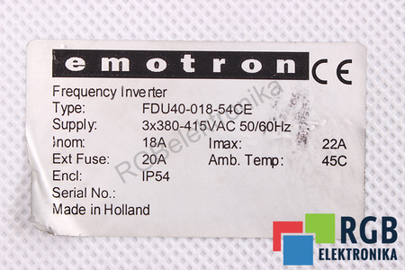 FDU40-018-54CE EMOTRON PLACA