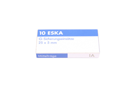 SIGURANȚĂ CU ÎNTÂRZIERE MEDIE 525.217 ESKA ZKMD-1A 250V, 1A, 5X25MM, 10PCS