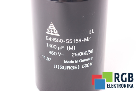 CONDENSATOR B43550-S5158-M2 S+M 1500UF, 450VDC CONDENSATOR