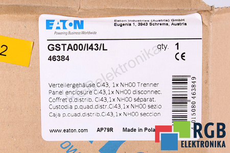GSTA00/I43/L EATON IDT IP65 CARCASĂ SIGURANȚĂ