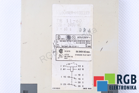 TE11-60 KLOCKNER MOELLER ȘTAFETĂ DE TIMP