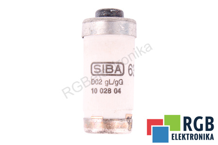 SIGURANŢĂ 1002804 SIBA D02 GL/GG 63A, 400/250V SIGURANŢĂ