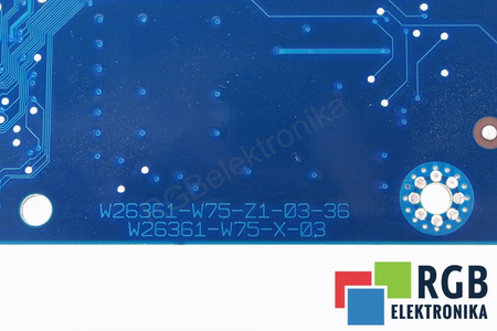 W26361-W75-Z4-03-36 SIEMENS W26361-W75-X-03 00154293014320075 24973893 PLACA