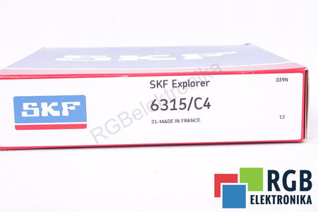 6315/C4 SKF 9000RPM, 5600RPM, 75X160X37 119KN, 76.5KN RULMENT