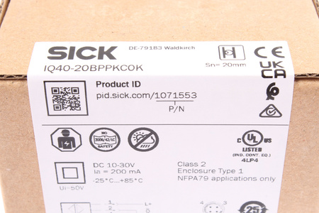 IQ40-20BPPKC0K SICK 1071553 SENZOR DE PROXIMITATE INDUCTIV