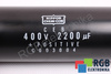 CONDENSATOR C003004 NIPPON 2200UF, 400VDC CONDENSATOR