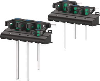 05023450001 WERA 454/7 HF SET 1 SET DE ȘURUBELNIȚE ÎN FORMĂ DE T PENTRU ȘURUBURI CU PROFIL HEX-PLUS, CU FUNCȚIE DE REȚINERE, 7 PIESE