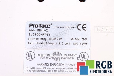 GLC100-RT41 PRO FACE 2880010-02 PENTRU PIESE