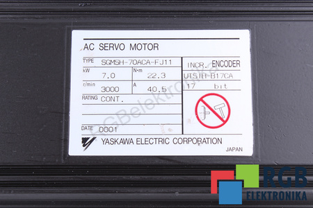 SGMSH-70ACA-FJ11 YASKAWA STATOR