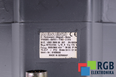 1FK6083-6AF21-1TB2-Z SIEMENS Z:S10