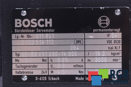SD-B3.031.030-14.000 BOSCH ROTOR