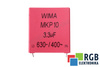 CONDENSATOR MKP1J043307H00JSSD WIMA MKP10, 3.3UF, 630/400V CONDENSATOR