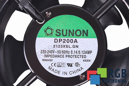 DP200A2123XSL.GN SUNON 120X120X38, 230V EVANTAI