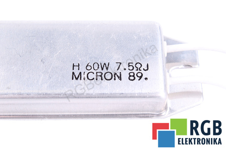 REZISTENȚĂ 60W 7.5OHMJ MICRON 0.06KW, 7.5OHM REZISTENȚĂ