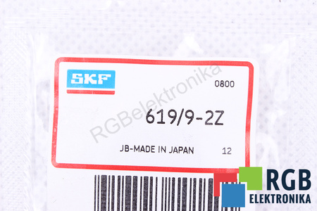 619/9-2Z SKF 80000RPM, 40000RPM, 9X20X6 2.34KN, 0.98KN RULMENT