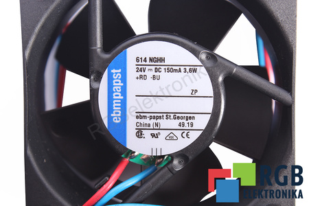 614NGHH EBM PAPST 60X60X25MM, 24V EVANTAI