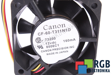 CF-60-T311N1D 12VDC CANON 60X60X25MM, 12V, 0.16A EVANTAI