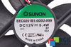 EEC0251B1-000U-A99 SUNON 120X120X25MM, 12V EVANTAI