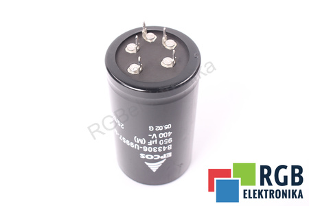 CONDENSATOR B43306-U9957-M1 EPCOS 25/085/56 950UF, 400VDC CONDENSATOR