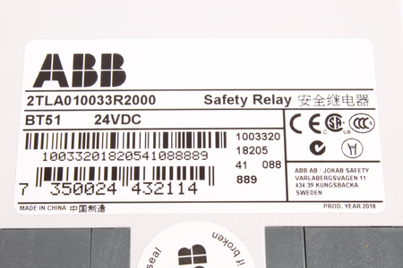 BT51 ABB 2TLA010033R2000 RELEU DE SIGURANȚĂ