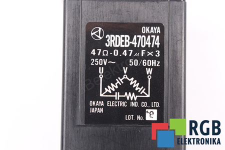 CONDENSATOR 3RDEB-470474 OKAYA 0.47UF, 250VAC CONDENSATOR