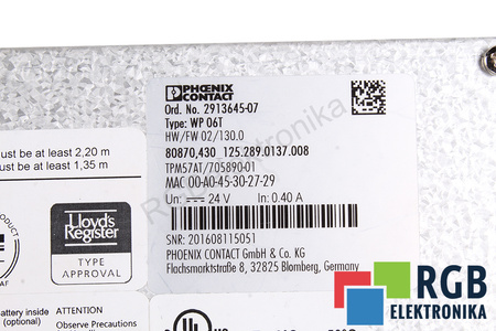 WP06T PHOENIX CONTACT 2913645-07